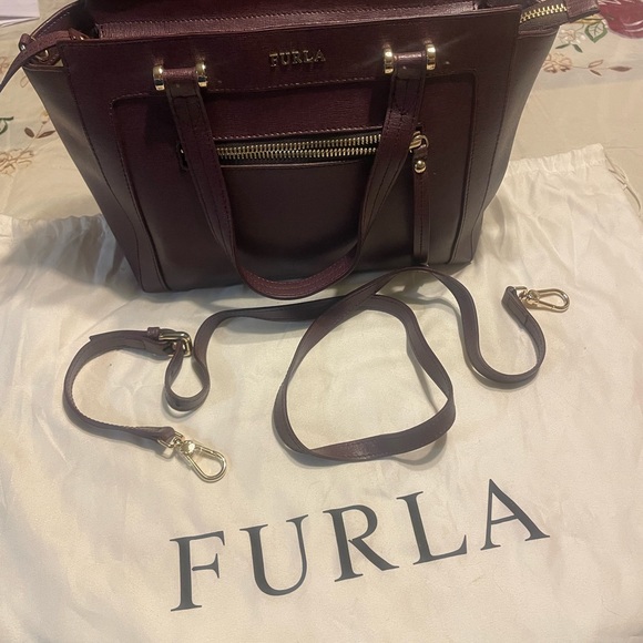 Furla Ginevra Medium Leather Satchel Bag - Picture 3 of 7